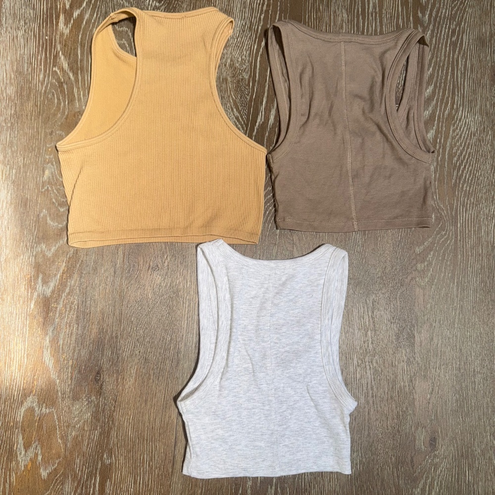 Brandy Melville, Zara,American Eagle,  Zara Tank Top BUNDLE  (6) Size S and XS - Picture 3 of 5